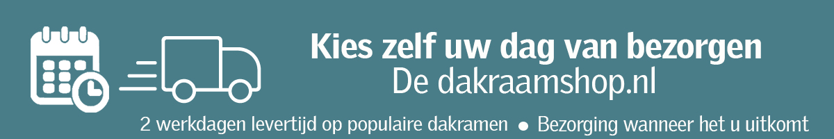 De Dakraamshop.nl | Zelf bepalen wanneer uw producten bij u bezorgt worden